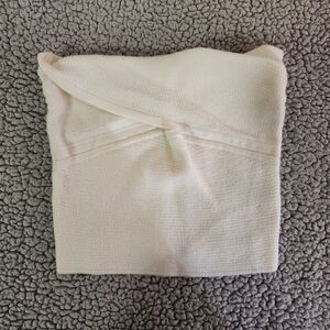 American Eagle Outfitters Cream Crop Top